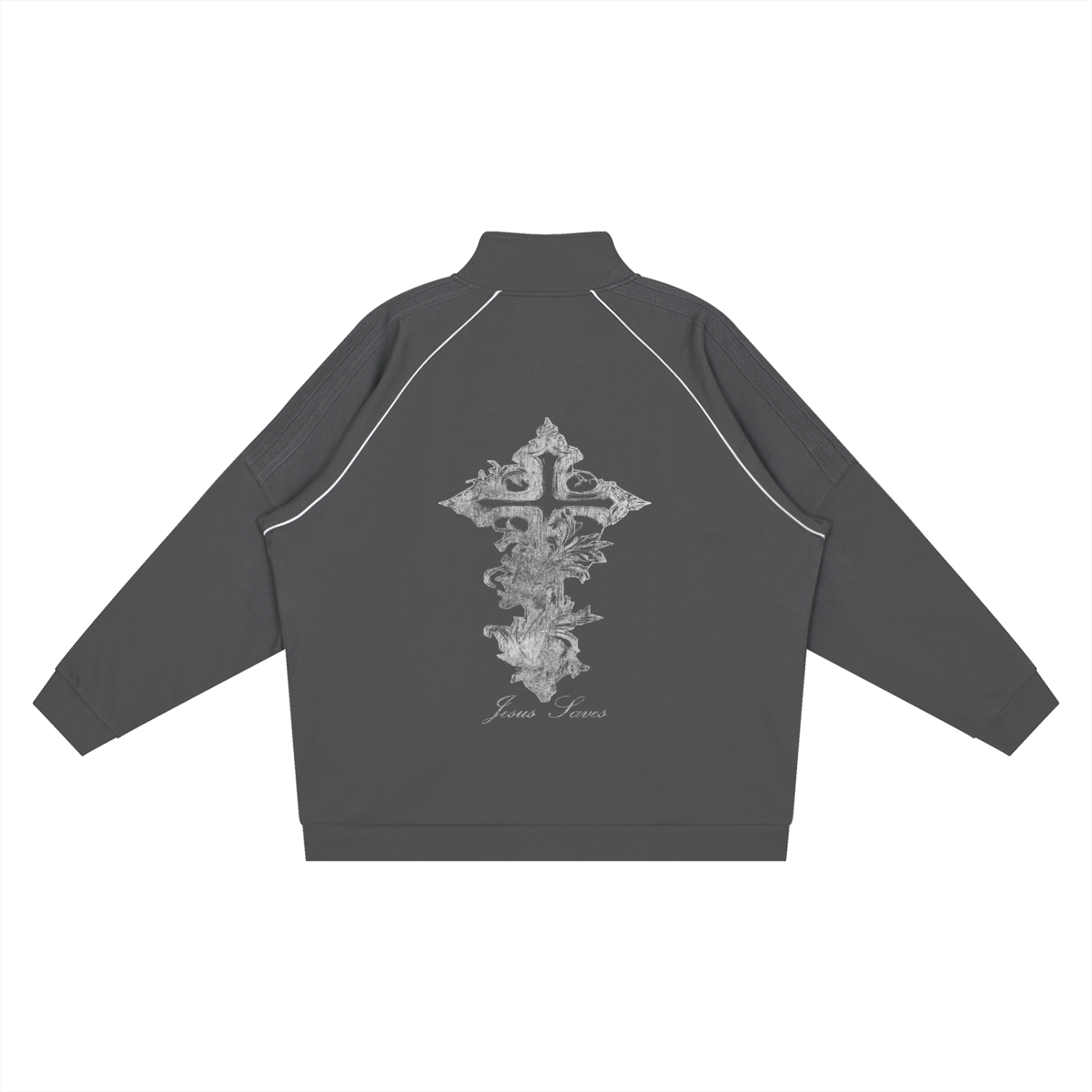 'Jesus Saves' Reflective Track Jacket