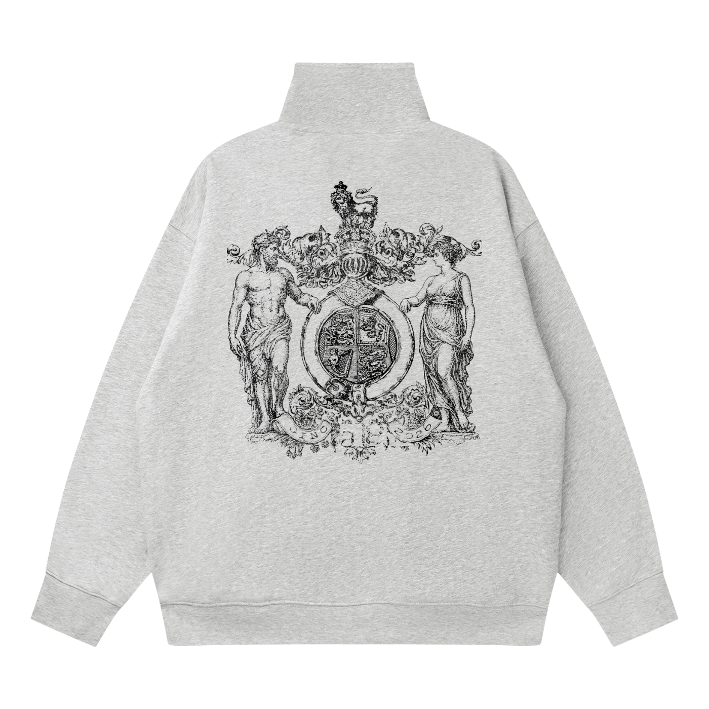 Adam & Eve Quarter-Zip - Light Grey/Flower Grey — detail 2