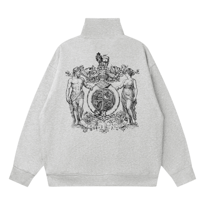 Adam & Eve Quarter-Zip - Light Grey/Flower Grey — detail 2
