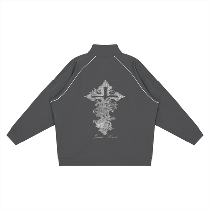 'Jesus Saves' Reflective Track Jacket