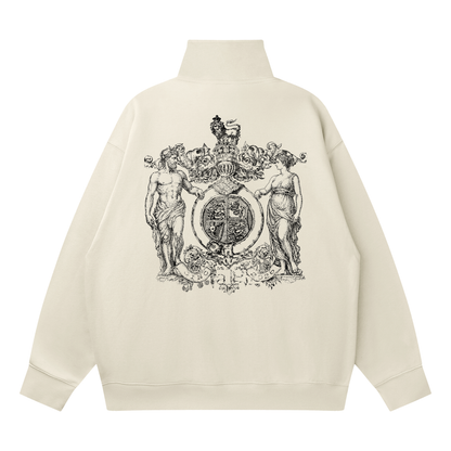 Adam & Eve Quarter-Zip - Light Grey/Flower Grey — back
