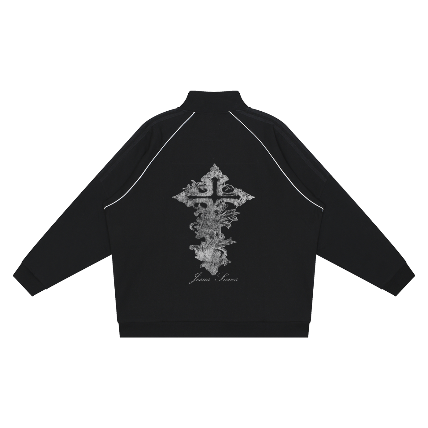 'Jesus Saves' Reflective Track Jacket